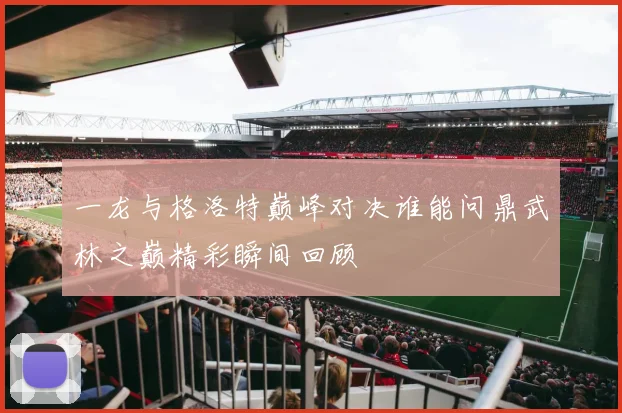 一龙与格洛特巅峰对决谁能问鼎武林之巅精彩瞬间回顾